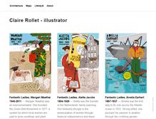 Tablet Screenshot of clairerollet.com